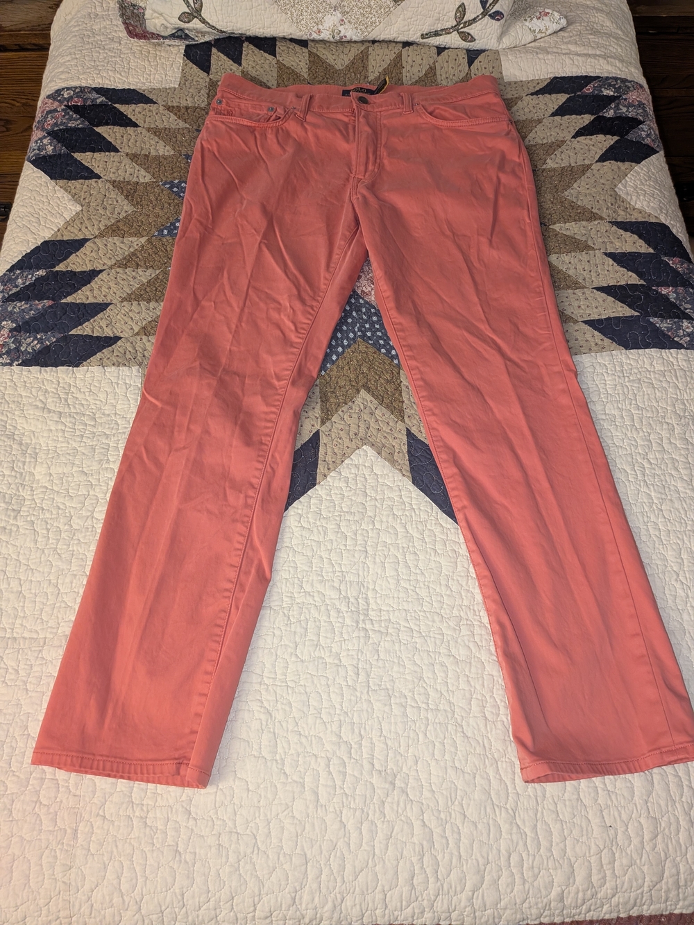Ralph Lauren Coral Pink Chinos 33x30